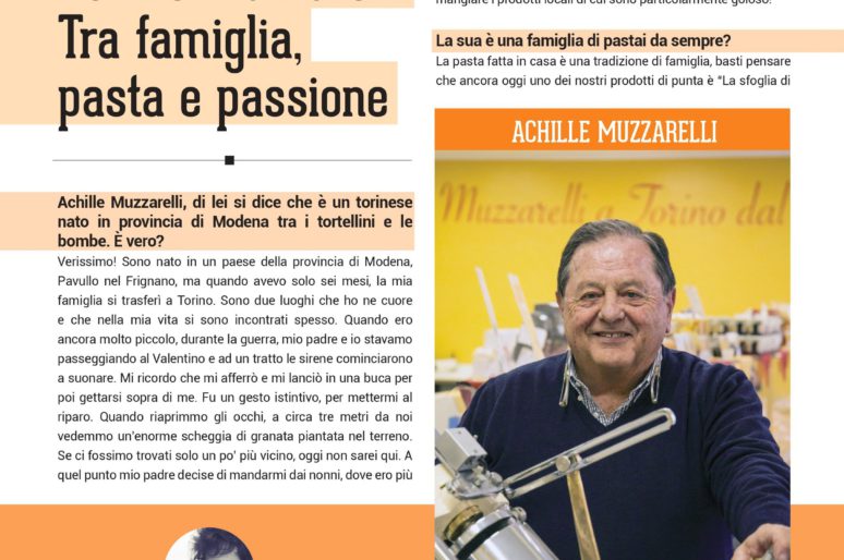 Achille Muzzarelli: fra famiglia, pasta e passione