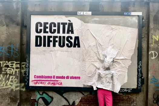 Lo street artist Rebor: «Non rimaniamo ciechi»