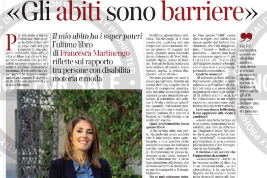 Corriere della Sera: “Gli abiti sono barriere”